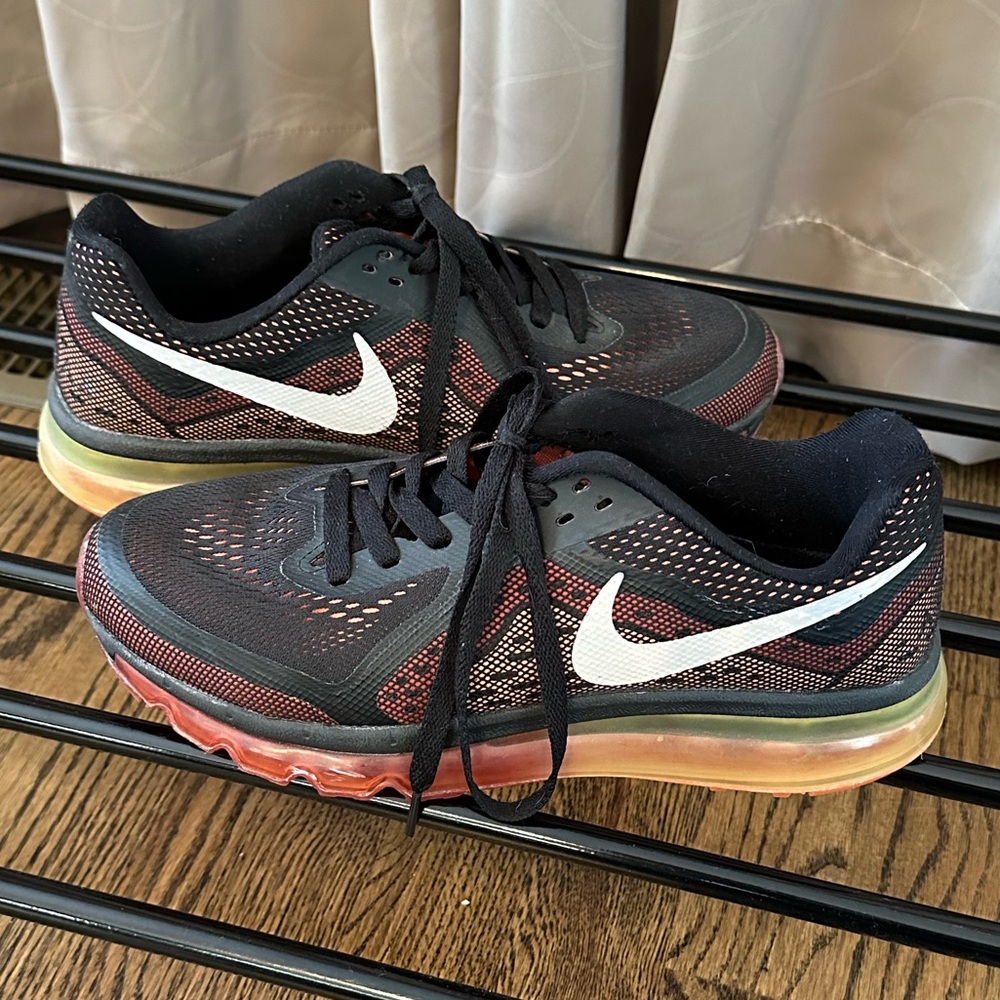 Nike Air Max 2014 Volt Orange/Red/Black Running & Training Shoe